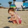 baby on the beach