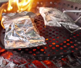 black bean campfire burritos